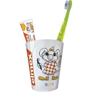 Elmex Kids KIT - zubní pasta 12ml + kartáček + kelímek (sáček)