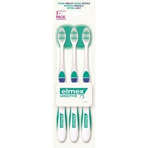 Elmex sensitive zubní kartáček X-soft 3v1 (blistr), 3ks