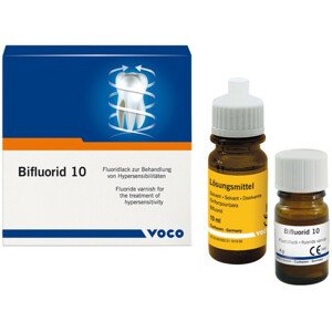 VOCO Bifluorid 10 SET pro hloubkovou fluoridaci 1x4g + roztok 10ml