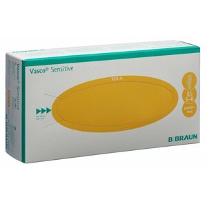 Braun Vasco Sensitive latexové nepudrované rukavice XS (5-6), 100ks