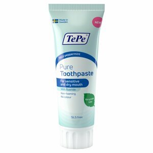 TePe Pure zubní pasta s fluoridy (máta), 75 ml